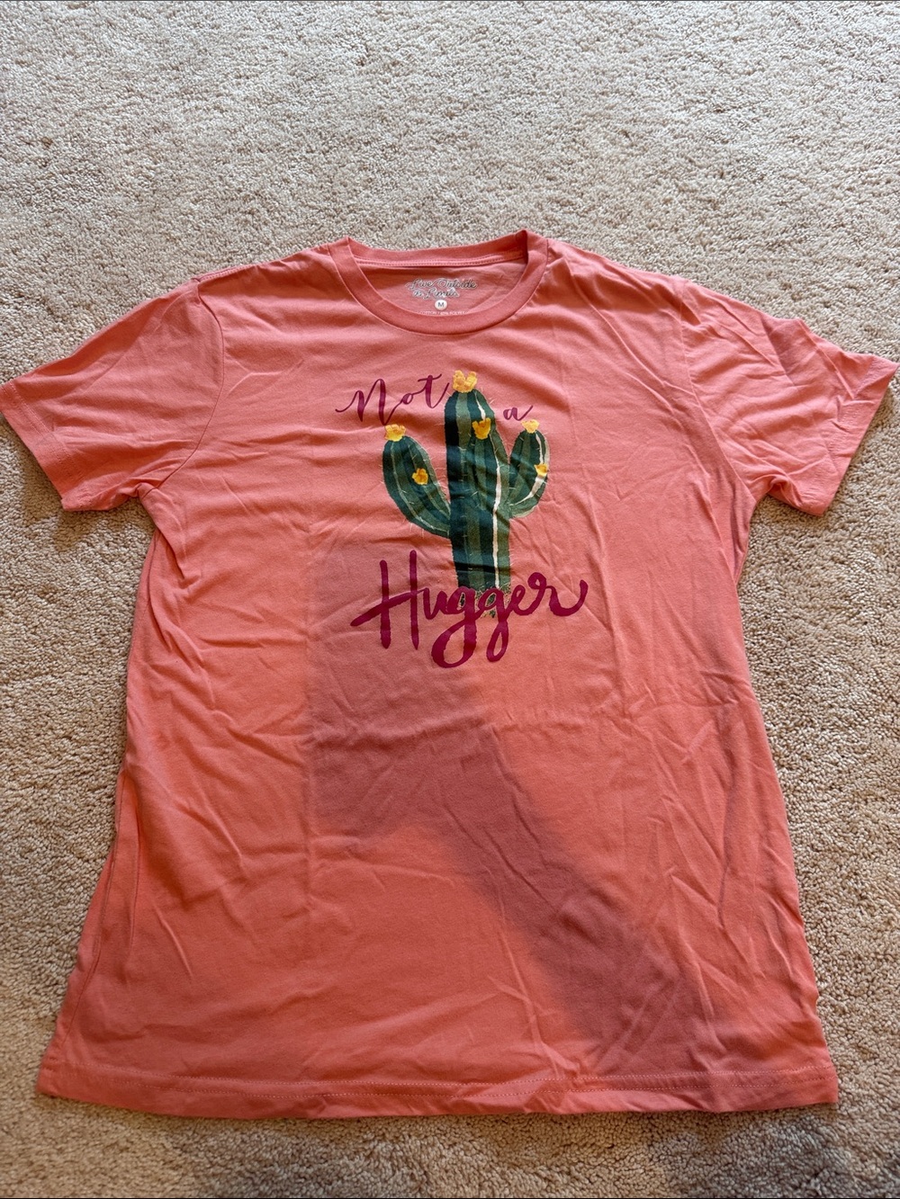 Live Outside the Limits Coral Tee - Graphic Script